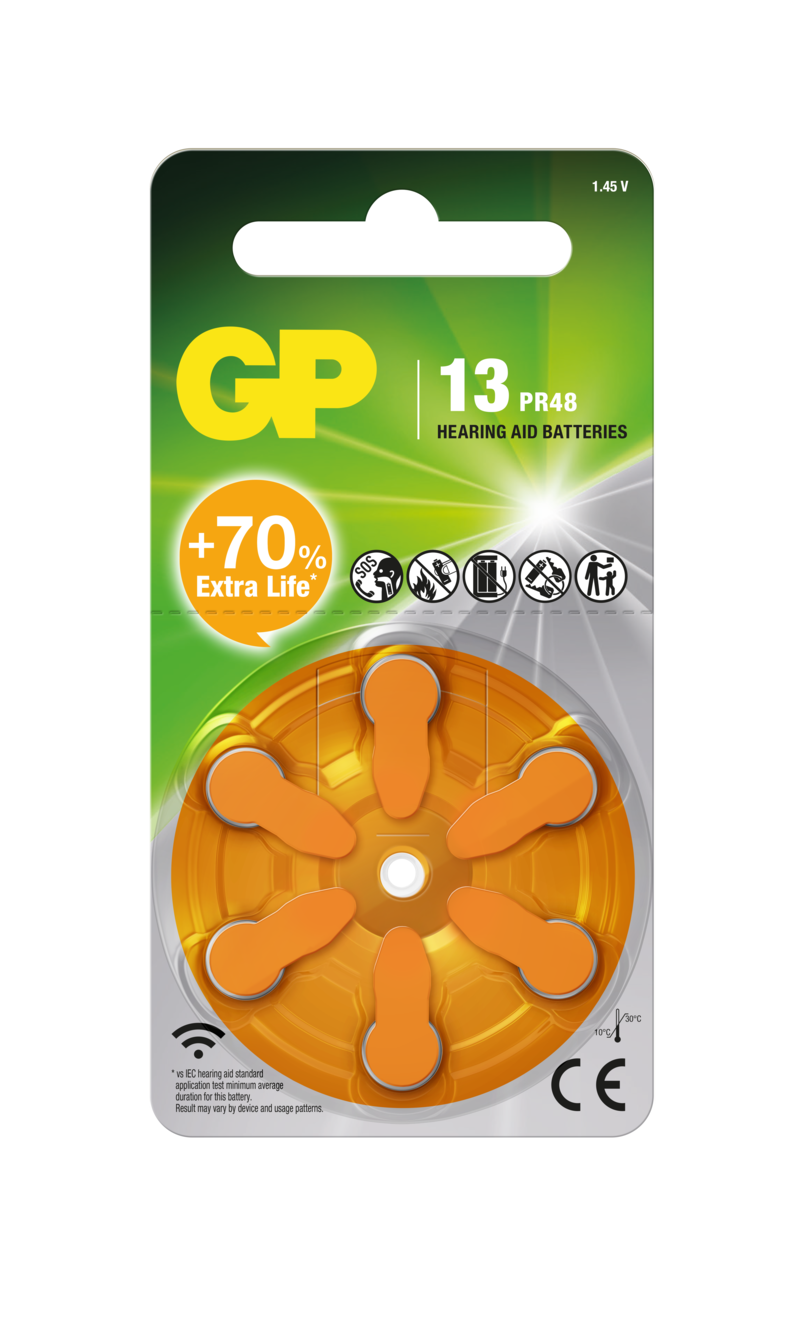 GP Hearing Aid Batteries ZA13 | GP Batteries HK
