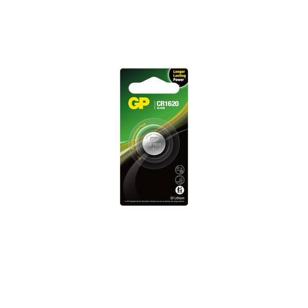 GP Lithium Coin Batteries CR1620