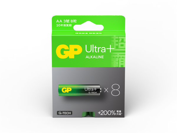 Ultra+ AA Alkaline battery 8s