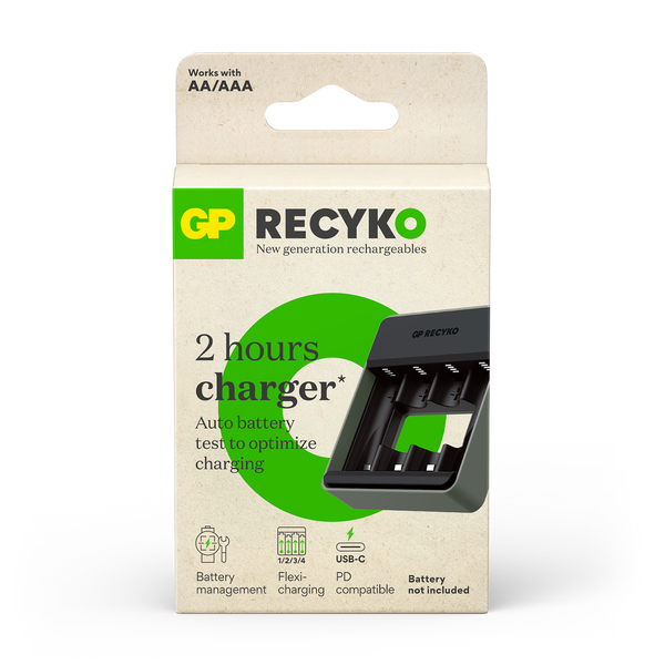 GP Recyko 4-slot M453 NiMH Battery Charger