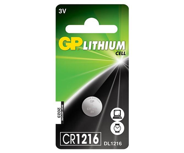 GP Lithium Coin Batteries CR1216