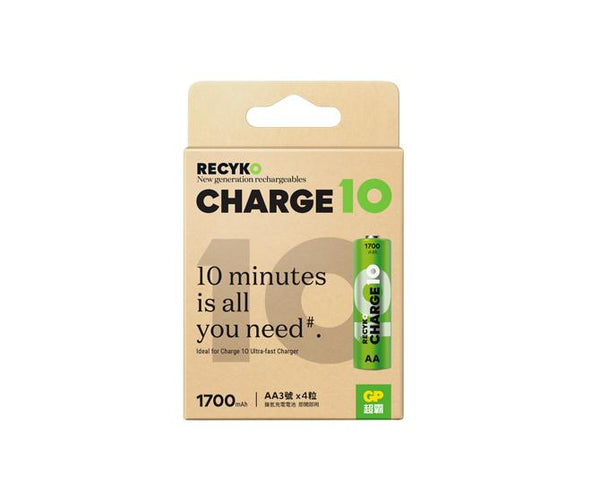 Recyko Charge 10 AA 1700mAh NiMH rechargeable batteries