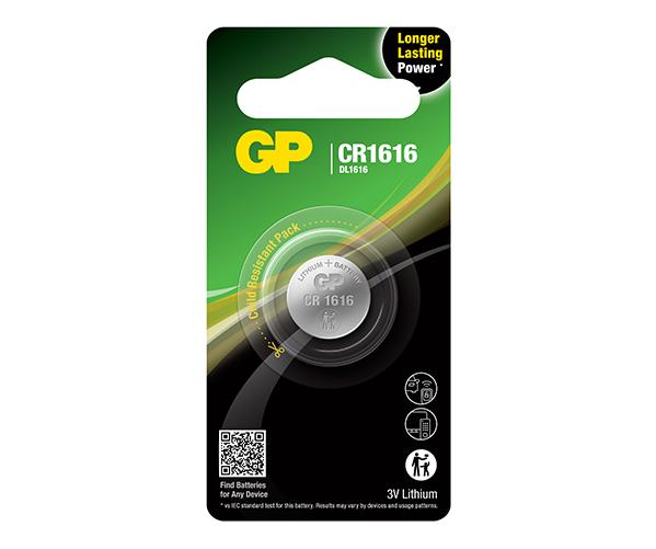 Lithium Button Cell CR1616 | GP Batteries Hong Kong | GP Batteries HK